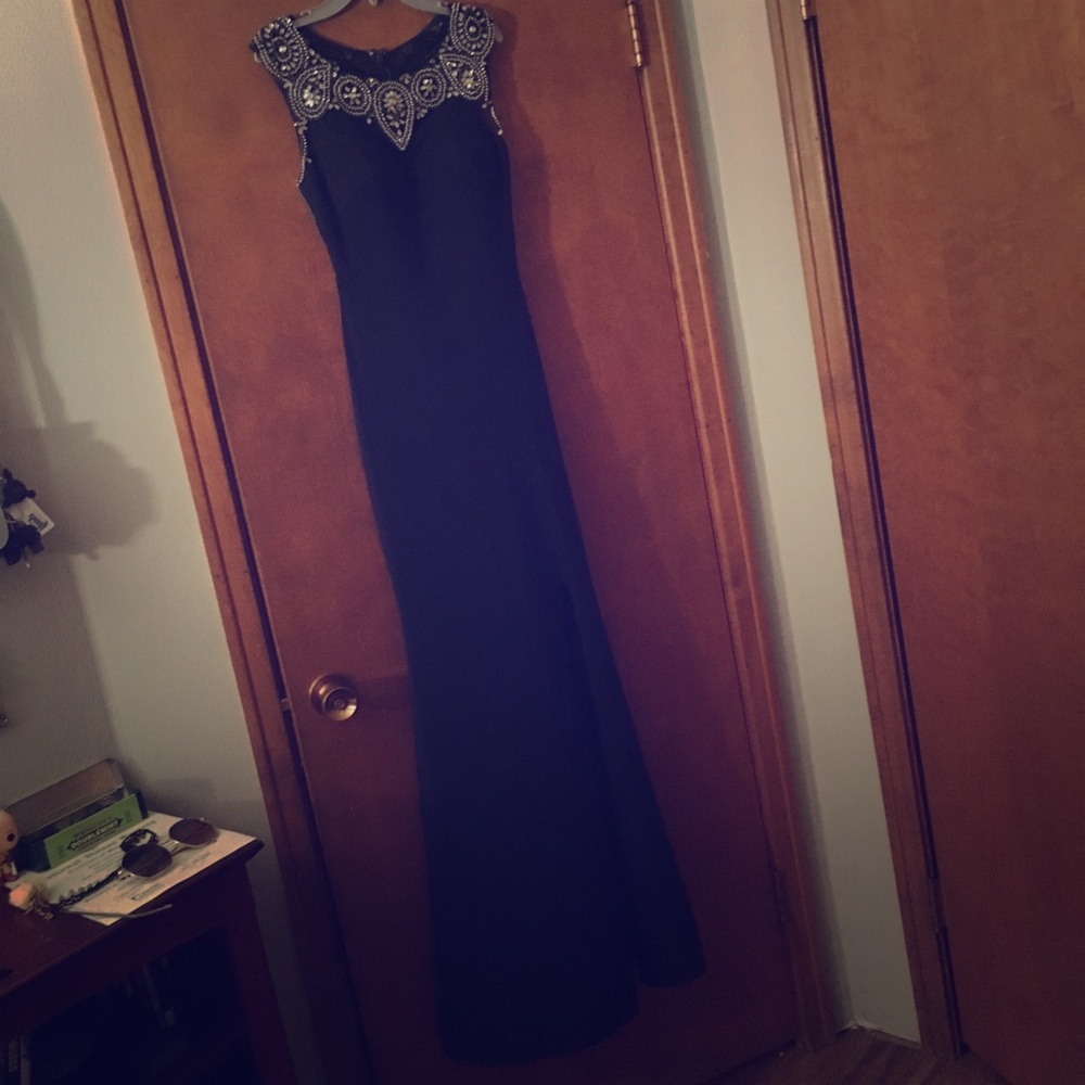 Navy Blue Prom Dress